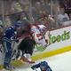 Illustration for article titled Mike Smith Flopped So Hard His Mask Flew Off
